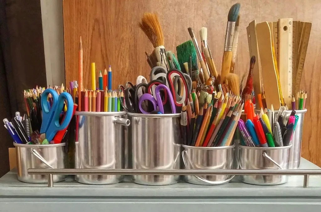 Art medium supplies are numerous
